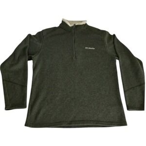Columbia Mens‎ Pullover Hiking Jacket Size Medium Lightweight Green Sweater